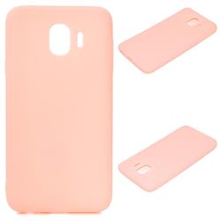 Candy Soft Silicone Protective Phone Case for Samsung Galaxy J4 (2018) SM-J400F - Light Pink