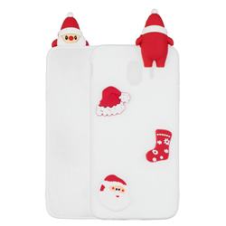 White Santa Claus Christmas Xmax Soft 3D Silicone Case for Samsung Galaxy J4 (2018) SM-J400F