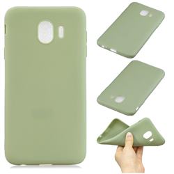 Candy Soft Silicone Phone Case for Samsung Galaxy J4 (2018) SM-J400F - Pea Green