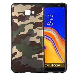 Camouflage Soft TPU Back Cover for Samsung Galaxy J4 Core - Gold Green