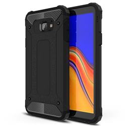 King Kong Armor Premium Shockproof Dual Layer Rugged Hard Cover for Samsung Galaxy J4 Core - Black Gold