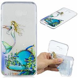 Mermaid Clear Varnish Soft Phone Back Cover for Samsung Galaxy J4 Plus(6.0 inch)