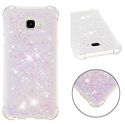 Dynamic Liquid Glitter Sand Quicksand Star TPU Case for Samsung Galaxy J4 Plus(6.0 inch) - Pink