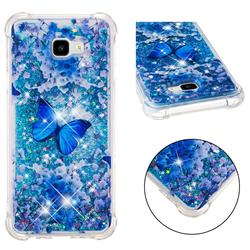 Flower Butterfly Dynamic Liquid Glitter Sand Quicksand Star TPU Case for Samsung Galaxy J4 Plus(6.0 inch)