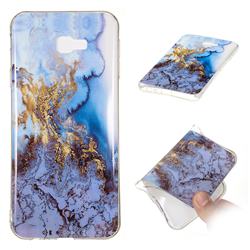 Sea Blue Soft TPU Marble Pattern Case for Samsung Galaxy J4 Plus(6.0 inch)