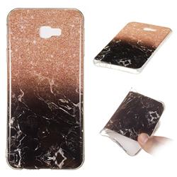 Glittering Rose Black Soft TPU Marble Pattern Case for Samsung Galaxy J4 Plus(6.0 inch)