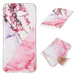 Pink Plum Soft TPU Marble Pattern Case for Samsung Galaxy J4 Plus(6.0 inch)
