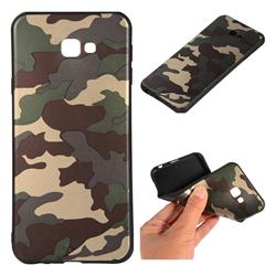 Camouflage Soft TPU Back Cover for Samsung Galaxy J4 Plus(6.0 inch) - Gold Green