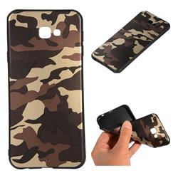 Camouflage Soft TPU Back Cover for Samsung Galaxy J4 Plus(6.0 inch) - Gold Coffee