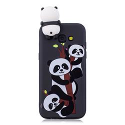 Ascended Panda Soft 3D Climbing Doll Soft Case for Samsung Galaxy J4 Plus(6.0 inch)