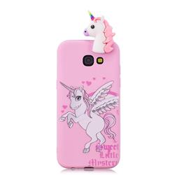Wings Unicorn Soft 3D Climbing Doll Soft Case for Samsung Galaxy J4 Plus(6.0 inch)