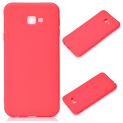 Candy Soft Silicone Protective Phone Case for Samsung Galaxy J4 Plus(6.0 inch) - Red