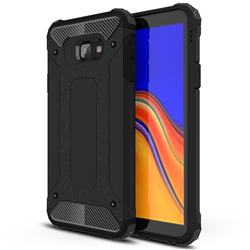 King Kong Armor Premium Shockproof Dual Layer Rugged Hard Cover for Samsung Galaxy J4 Plus(6.0 inch) - Black Gold