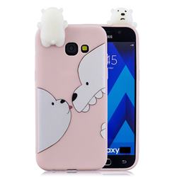 Big White Bear Soft 3D Climbing Doll Soft Case for Samsung Galaxy J4 Plus(6.0 inch)