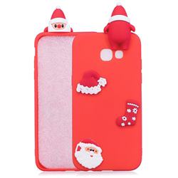 Red Santa Claus Christmas Xmax Soft 3D Silicone Case for Samsung Galaxy J4 Plus(6.0 inch)