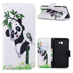 Bamboo Panda Leather Wallet Case for Samsung Galaxy J4 Plus(6.0 inch)