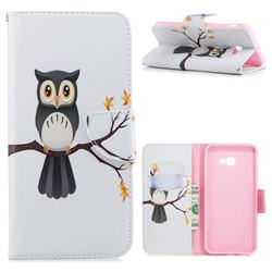 Owl on Tree Leather Wallet Case for Samsung Galaxy J4 Plus(6.0 inch)