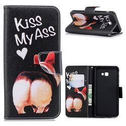 Lovely Pig Ass Leather Wallet Case for Samsung Galaxy J4 Plus(6.0 inch)