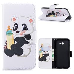 Baby Panda Leather Wallet Case for Samsung Galaxy J4 Plus(6.0 inch)