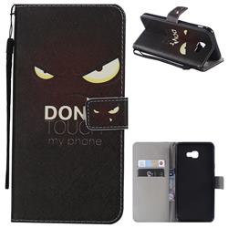 Angry Eyes PU Leather Wallet Case for Samsung Galaxy J4 Plus(6.0 inch)