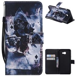 Skull Magician PU Leather Wallet Case for Samsung Galaxy J4 Plus(6.0 inch)
