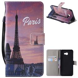 Paris Eiffel Tower PU Leather Wallet Case for Samsung Galaxy J4 Plus(6.0 inch)