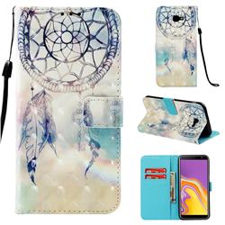 Fantasy Campanula 3D Painted Leather Wallet Case for Samsung Galaxy J4 Plus(6.0 inch)