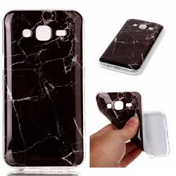 Black Soft TPU Marble Pattern Case for Samsung Galaxy J5