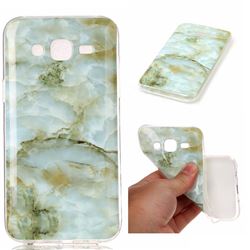 Jade Green Soft TPU Marble Pattern Case for Samsung Galaxy J5