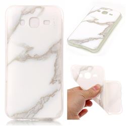 Jade White Soft TPU Marble Pattern Case for Samsung Galaxy J5