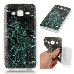Dark Green Soft TPU Marble Pattern Case for Samsung Galaxy J5