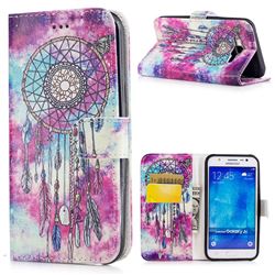 Butterfly Chimes PU Leather Wallet Case for Samsung Galaxy J5 2015 J500