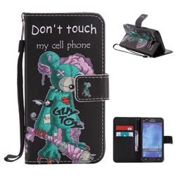 One Eye Mice PU Leather Wallet Case for Samsung Galaxy J5 2015 J500