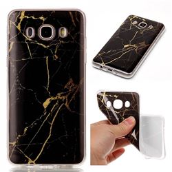 Black Gold Soft TPU Marble Pattern Case for Samsung Galaxy J5 2016 J510