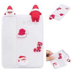 White Santa Claus Christmas Xmax Soft 3D Silicone Case for Samsung Galaxy J5 2016 J510