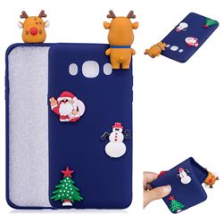 Navy Elk Christmas Xmax Soft 3D Silicone Case for Samsung Galaxy J5 2016 J510