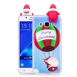 Balloon Santa Claus Soft 3D Climbing Doll Soft Case for Samsung Galaxy J5 2016 J510