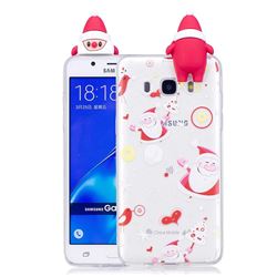 Dancing Santa Claus Soft 3D Climbing Doll Soft Case for Samsung Galaxy J5 2016 J510