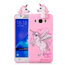 Wings Unicorn Soft 3D Climbing Doll Soft Case for Samsung Galaxy J5 2016 J510
