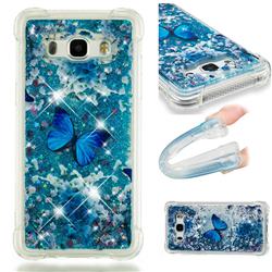 Flower Butterfly Dynamic Liquid Glitter Sand Quicksand Star TPU Case for Samsung Galaxy J5 2016 J510