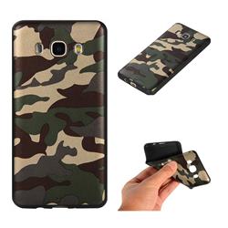 Camouflage Soft TPU Back Cover for Samsung Galaxy J5 2016 J510 - Gold Green