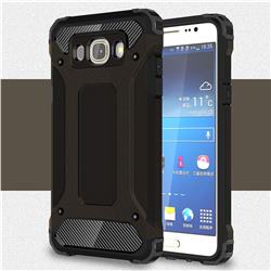King Kong Armor Premium Shockproof Dual Layer Rugged Hard Cover for Samsung Galaxy J5 2016 J510 - Black Gold