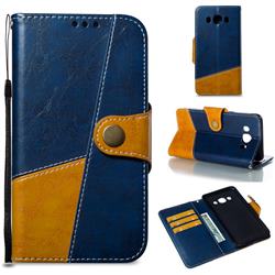 Retro Magnetic Stitching Wallet Flip Cover for Samsung Galaxy J5 2016 J510 - Blue