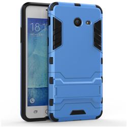 Armor Premium Tactical Grip Kickstand Shockproof Dual Layer Rugged Hard Cover for Samsung Galaxy J5 2017 US Edition - Light Blue