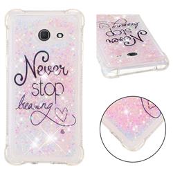 Never Stop Dreaming Dynamic Liquid Glitter Sand Quicksand Star TPU Case for Samsung Galaxy J5 2017 US Edition