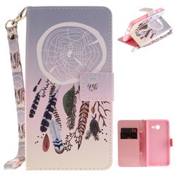 Wind Chimes Hand Strap Leather Wallet Case for Samsung Galaxy J5 2017 J5 US Edition