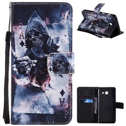 Skull Magician PU Leather Wallet Case for Samsung Galaxy J5 2017 US Edition
