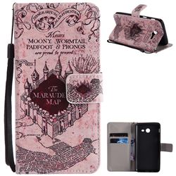 Castle The Marauders Map PU Leather Wallet Case for Samsung Galaxy J5 2017 US Edition