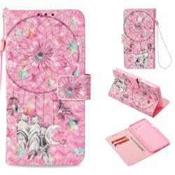 Flower Dreamcatcher 3D Painted Leather Wallet Case for Samsung Galaxy J5 2017 US Edition