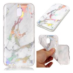 Color Plating Marble Pattern Soft TPU Case for Samsung Galaxy J5 2017 J530 Eurasian - White